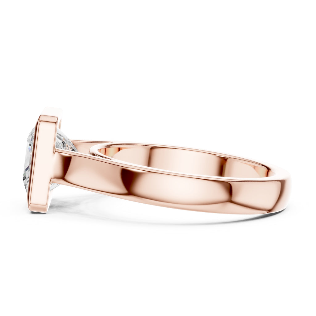 The Seamless Encase Ring 2ct Rose Gold Princess