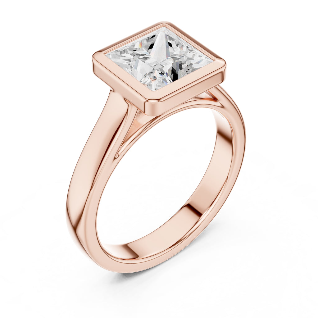 The Seamless Encase Ring 2ct Rose Gold Princess