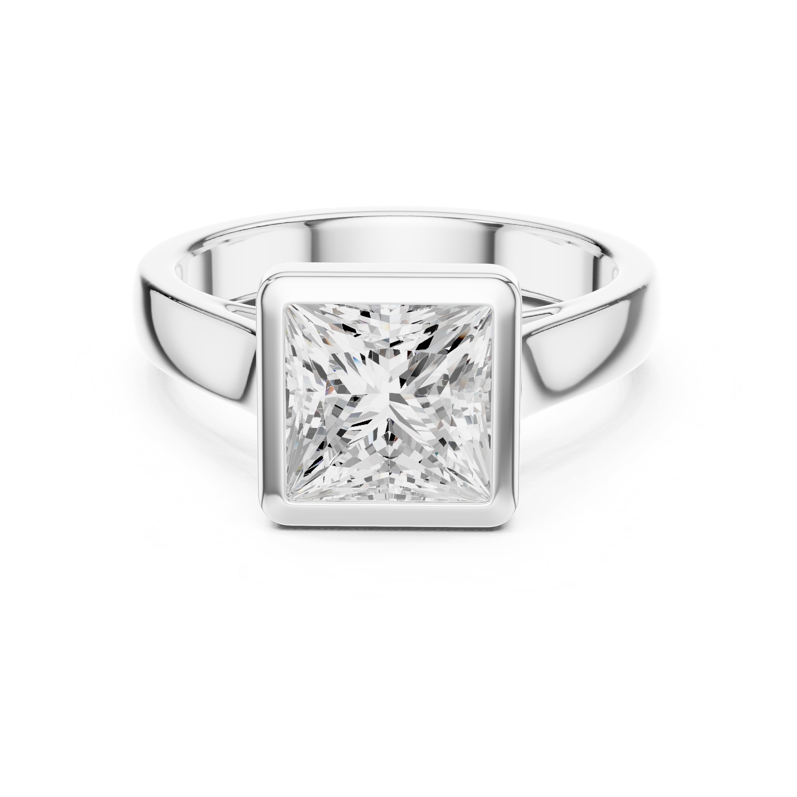 The Seamless Encase Ring 2ct White Gold Princess