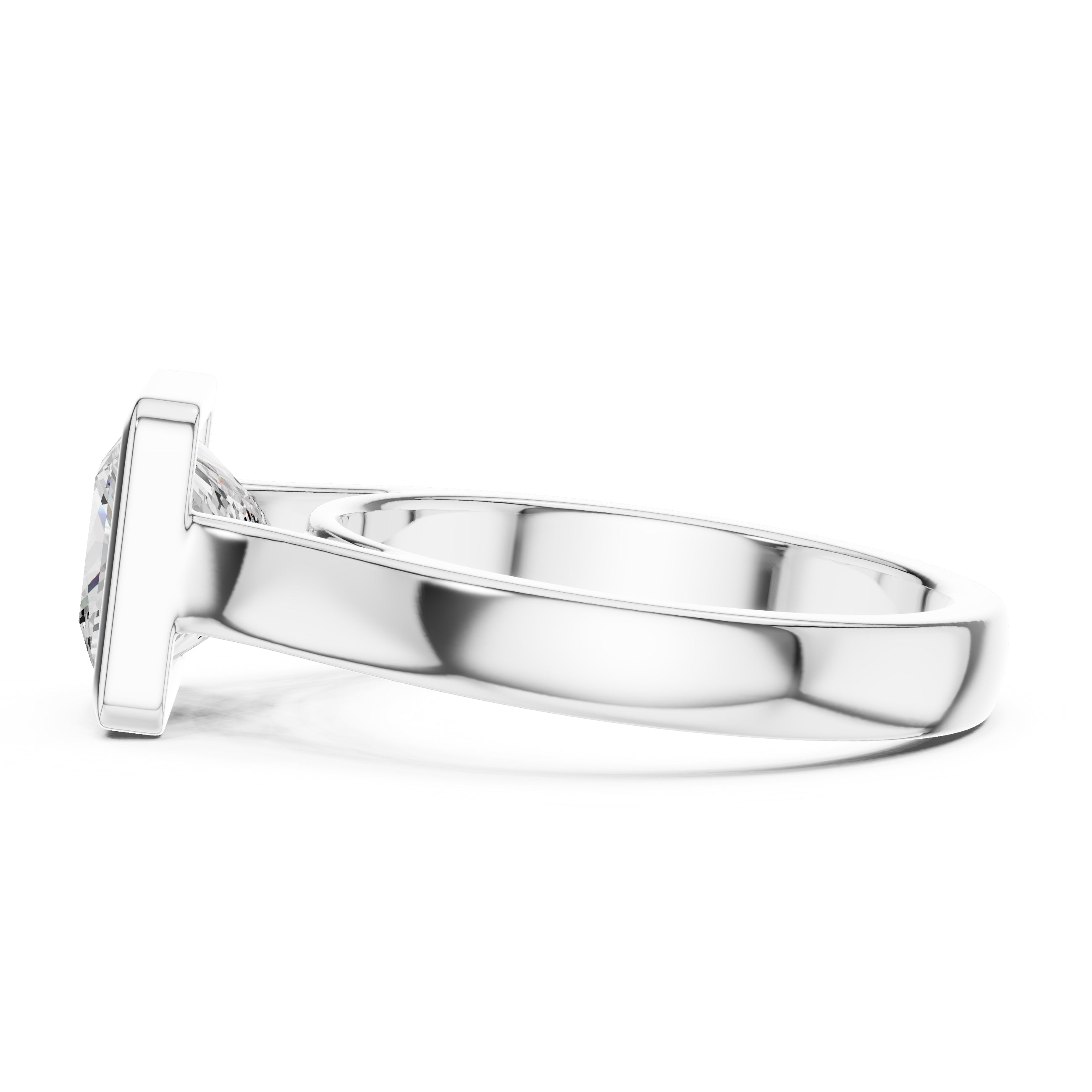 The Seamless Encase Ring 2ct White Gold Princess