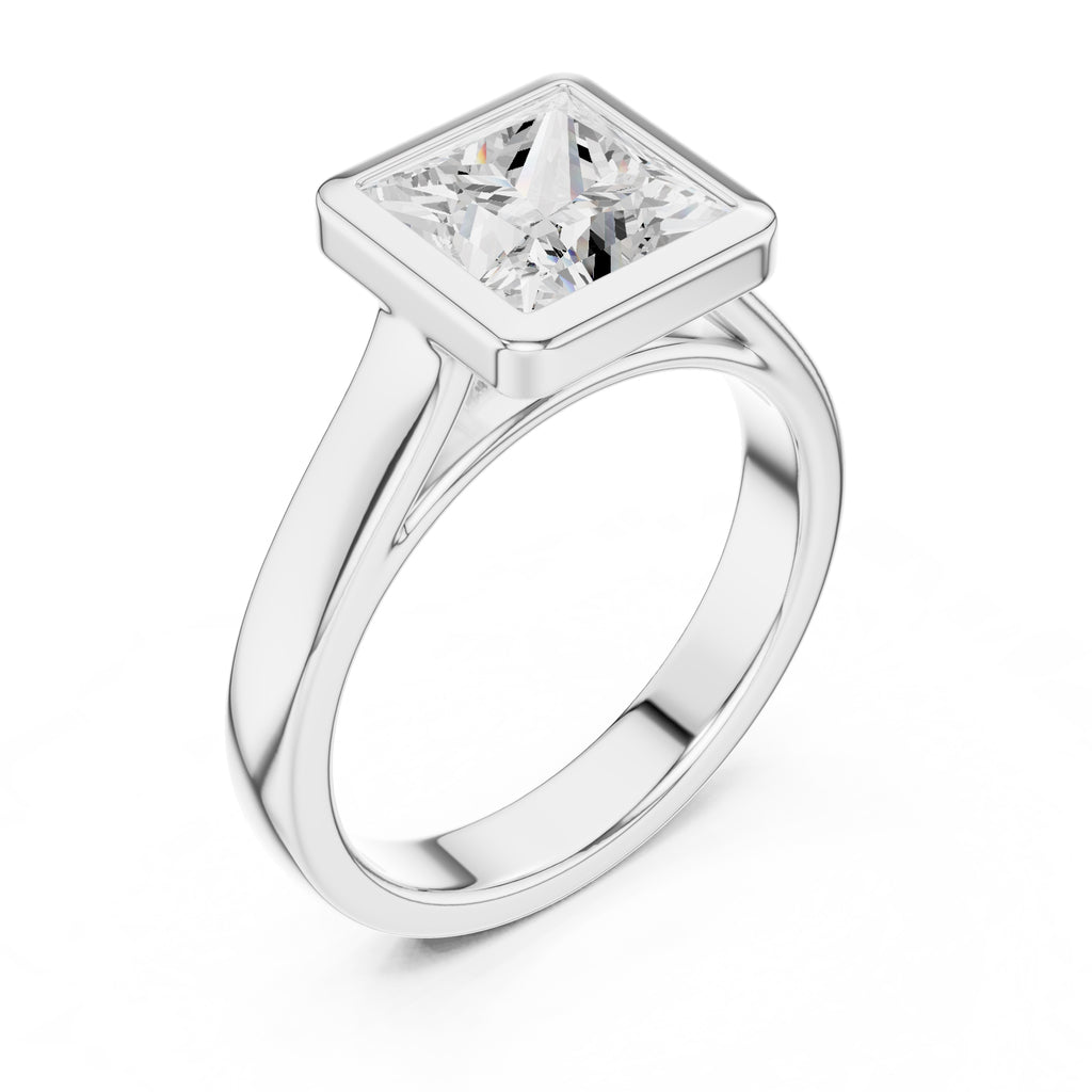 The Seamless Encase Ring 2ct White Gold Princess