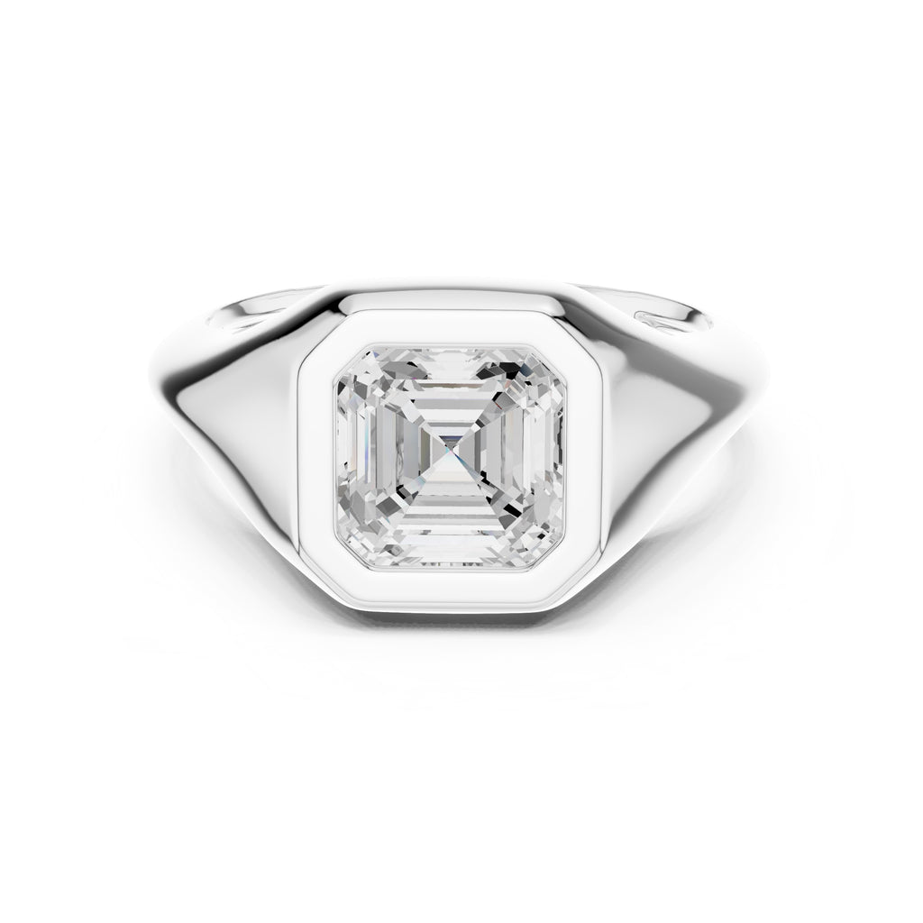 The Fortress Setting 2ct White Gold Asscher