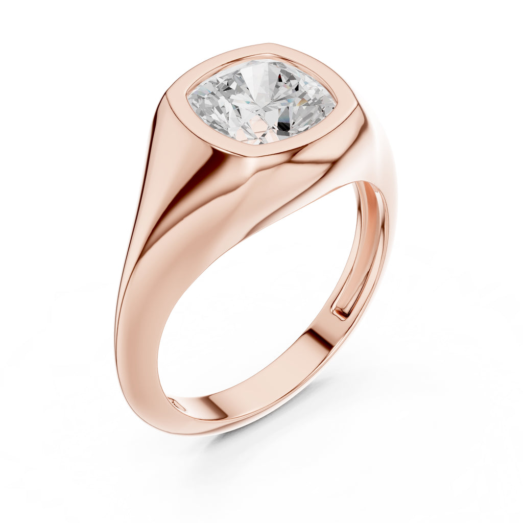 The Fortress Setting 2ct Rose Gold Cushion