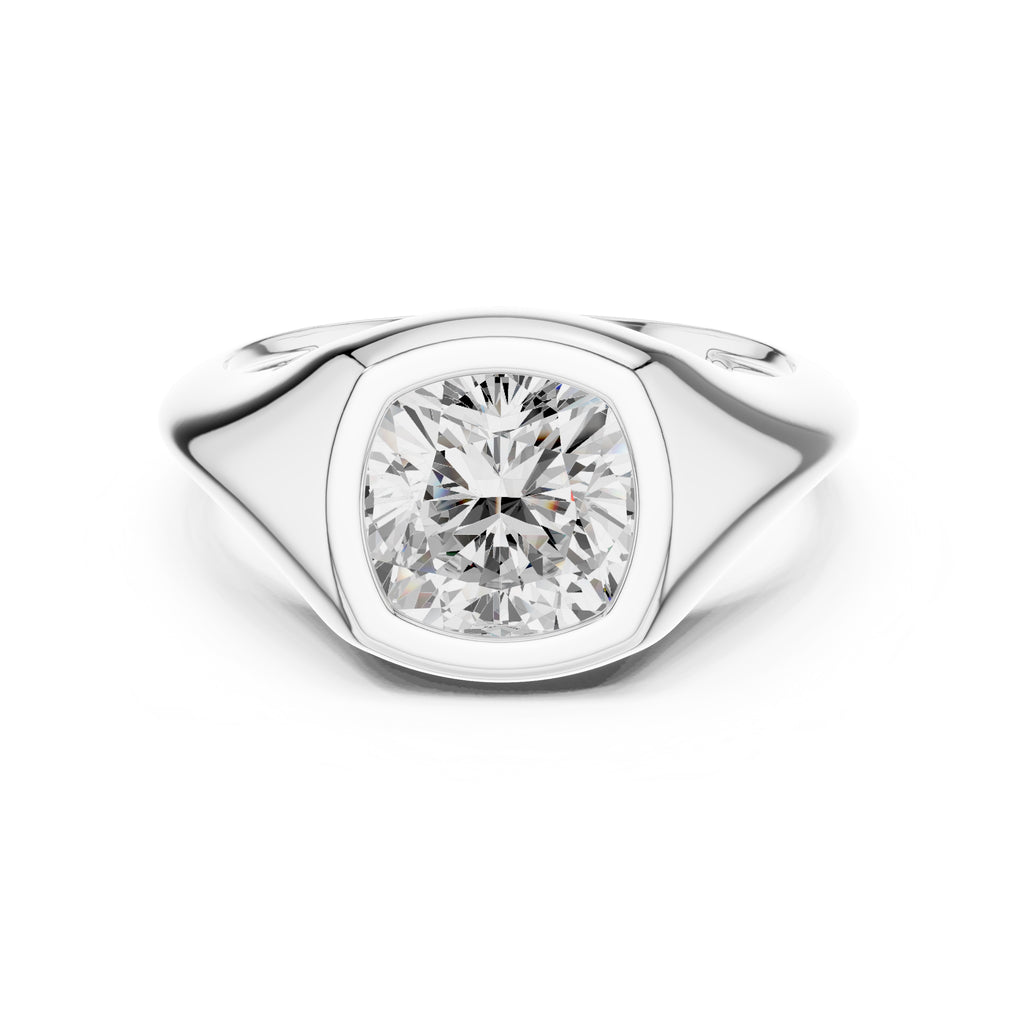 The Fortress Setting 2ct White Gold Cushion