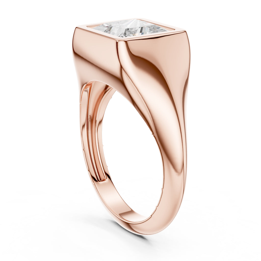 The Fortress Setting 2ct Rose Gold Princess