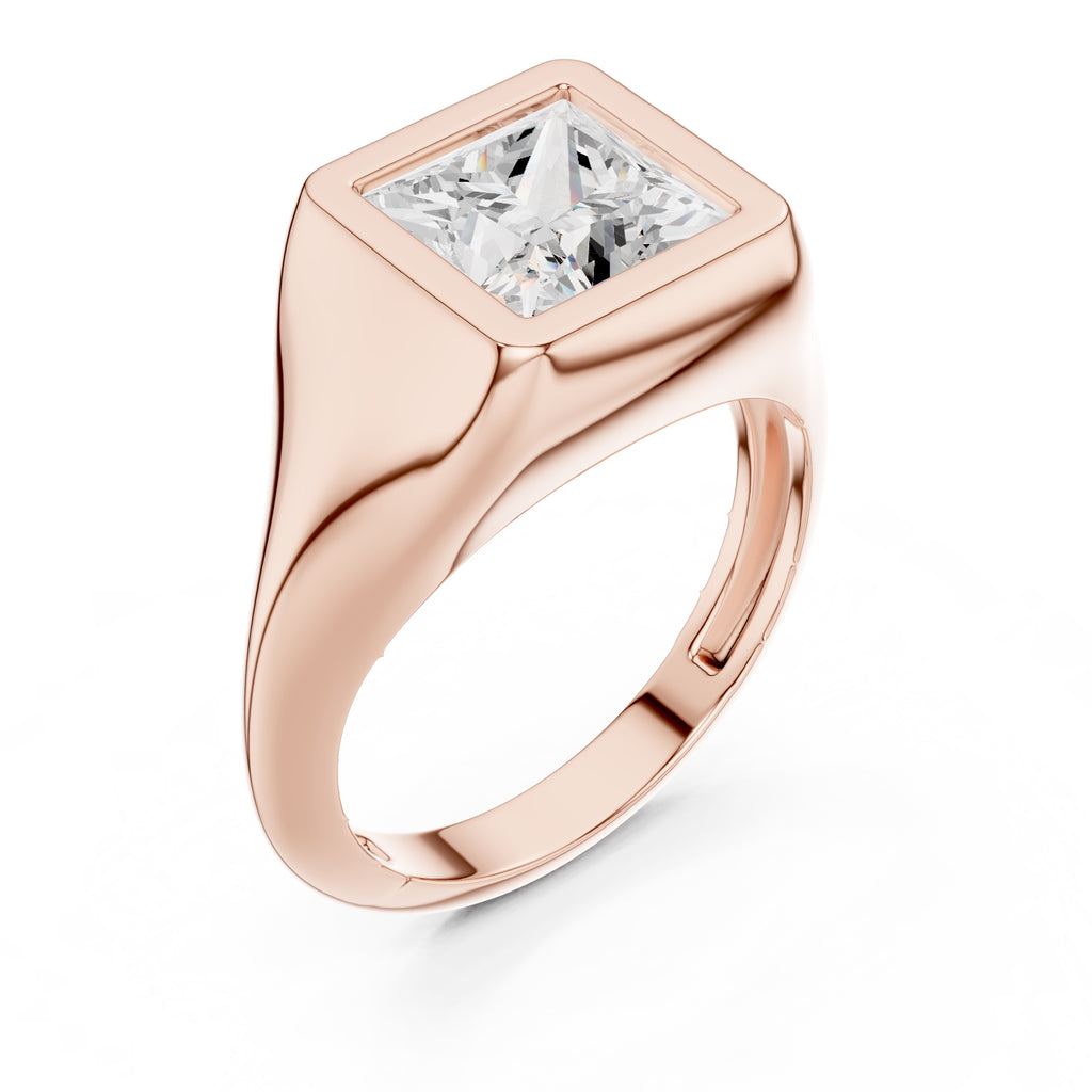 The Fortress Setting 2ct Rose Gold Princess