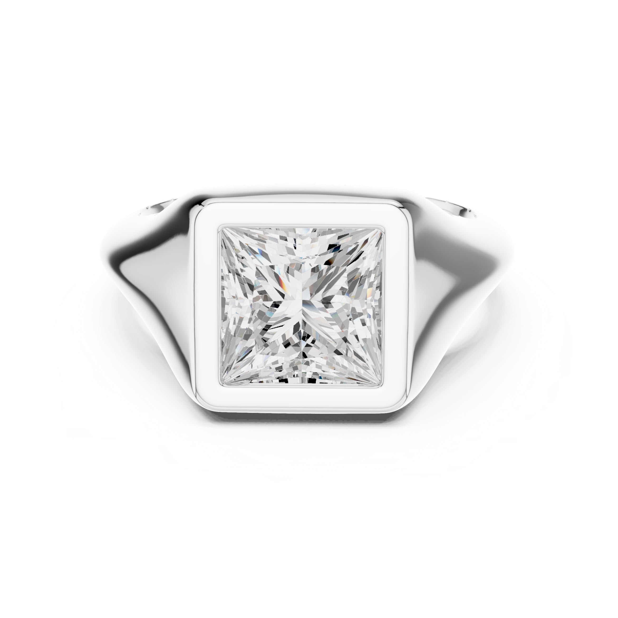 The Fortress Setting 2ct White Gold Princess