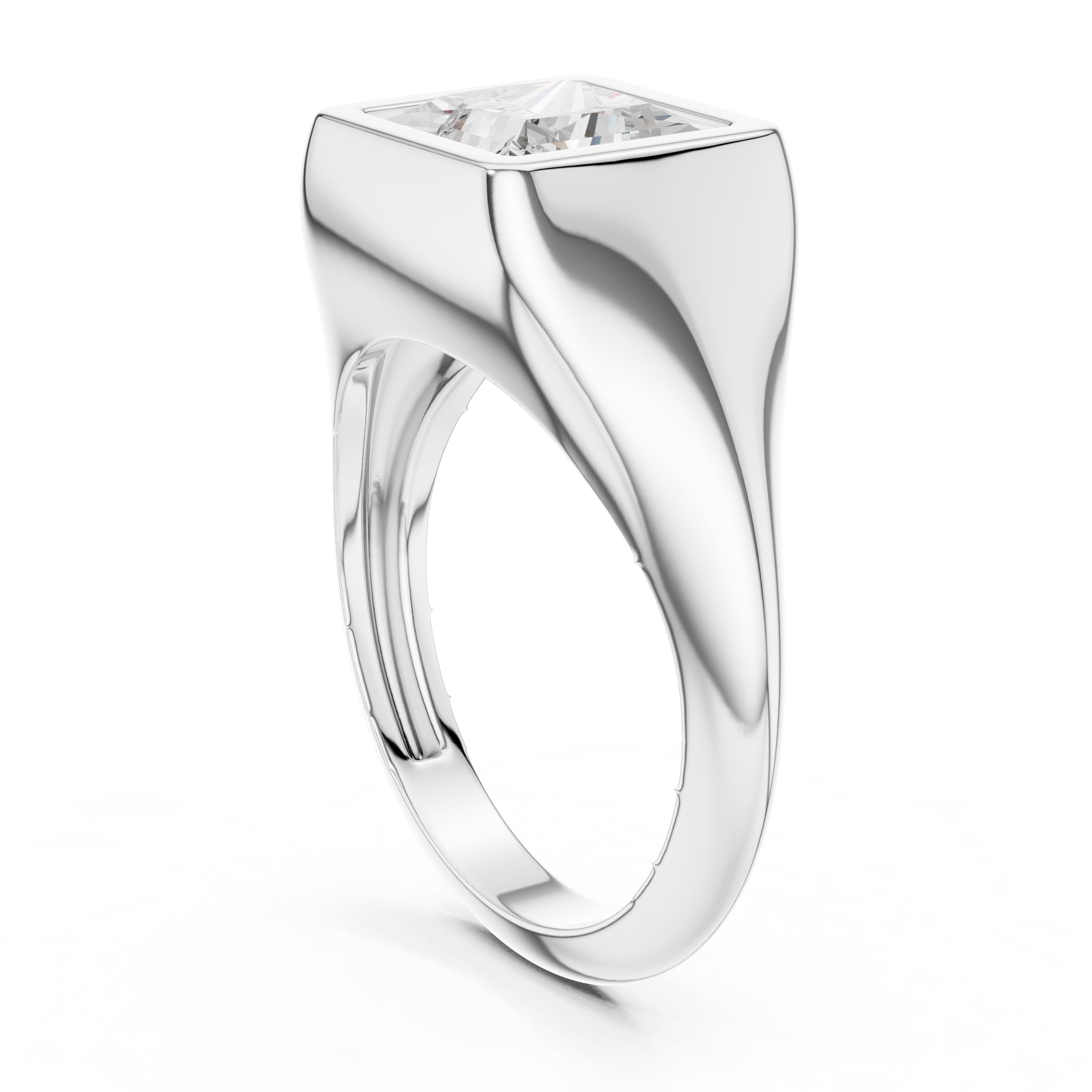 The Fortress Setting 2ct White Gold Princess