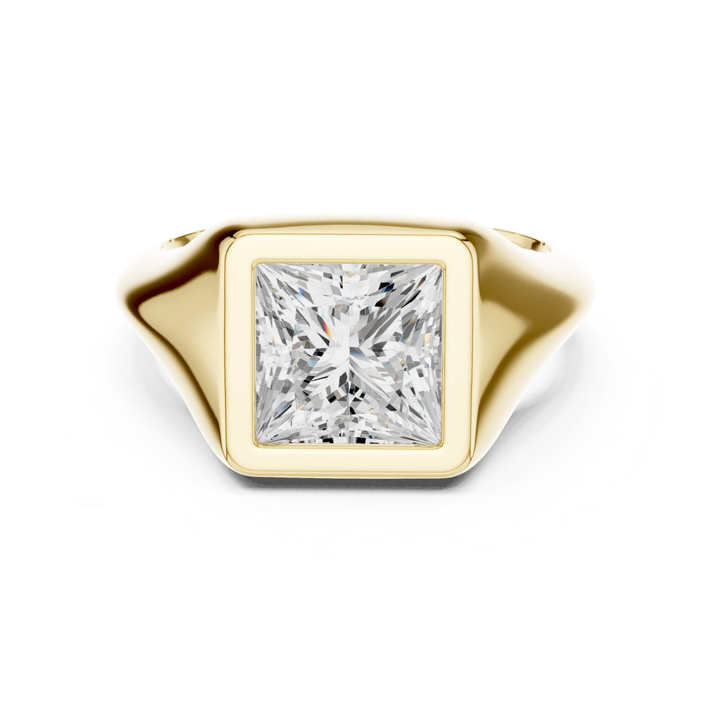 The Fortress Setting 2ct Yellow Gold Princess
