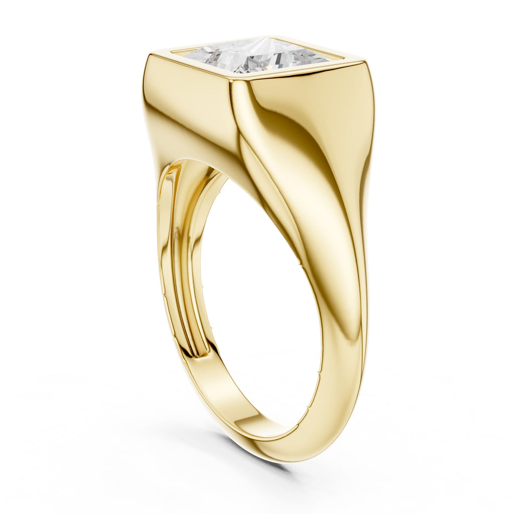 The Fortress Setting 2ct Yellow Gold Princess
