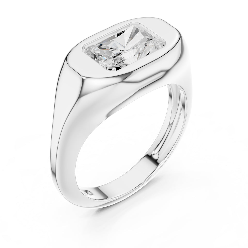 The Fortress Setting 2ct White Gold Radiant