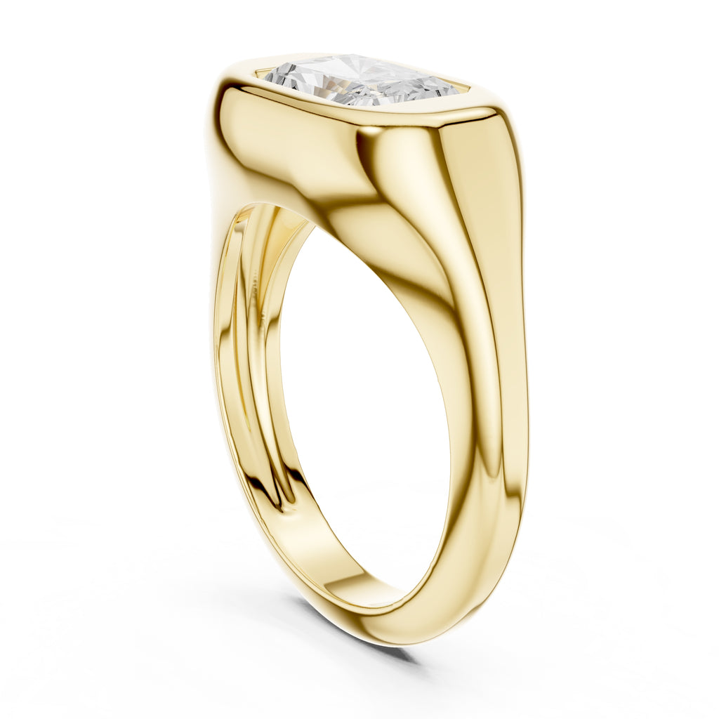 The Fortress Setting 2ct Yellow Gold Radiant