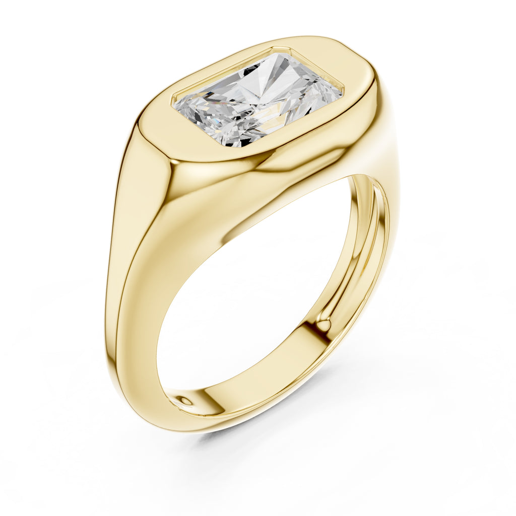 The Fortress Setting 2ct Yellow Gold Radiant