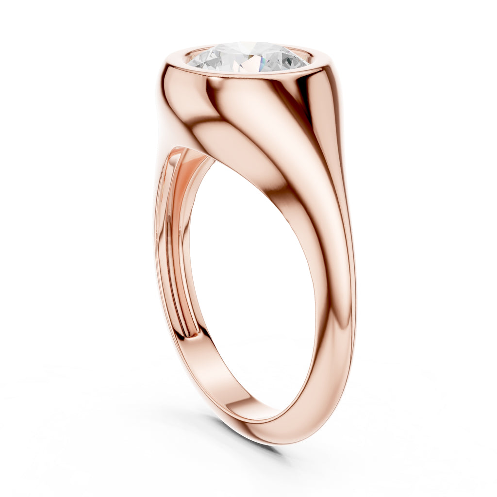 The Fortress Setting 2ct Rose Gold Round