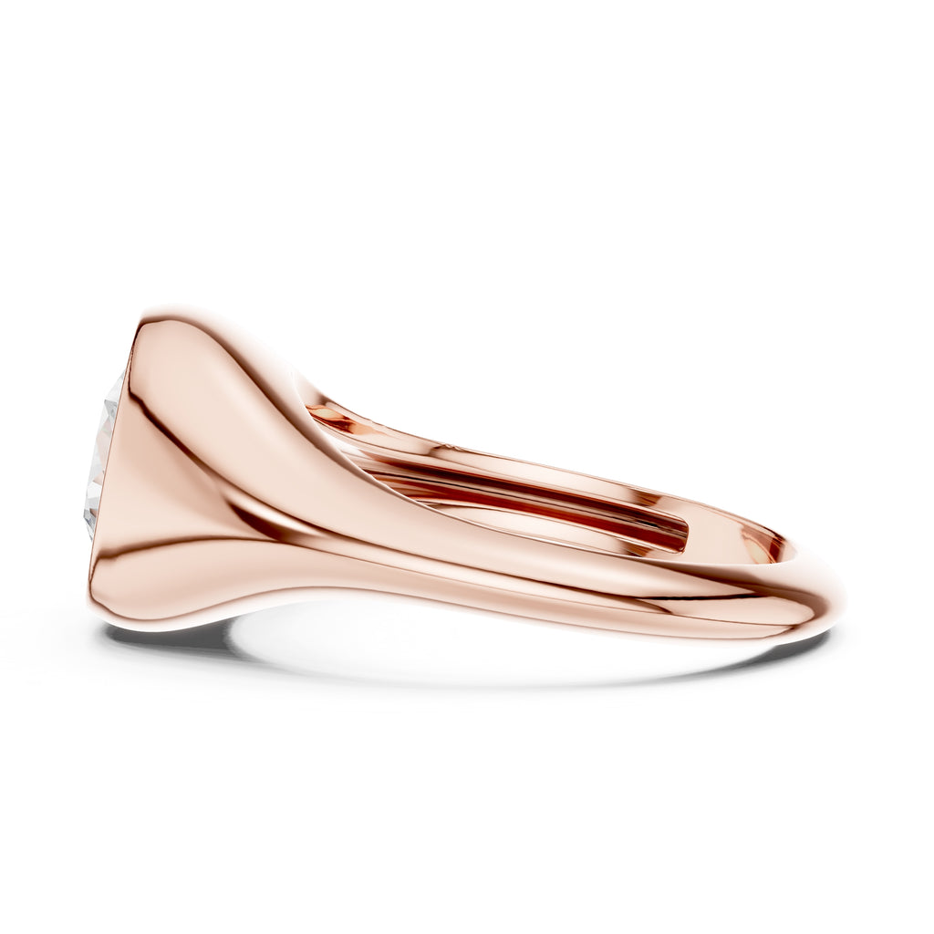 The Fortress Setting 2ct Rose Gold Round