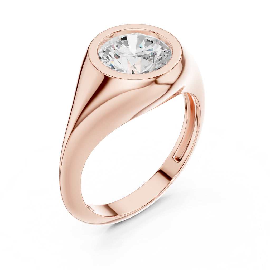 The Fortress Setting 2ct Rose Gold Round