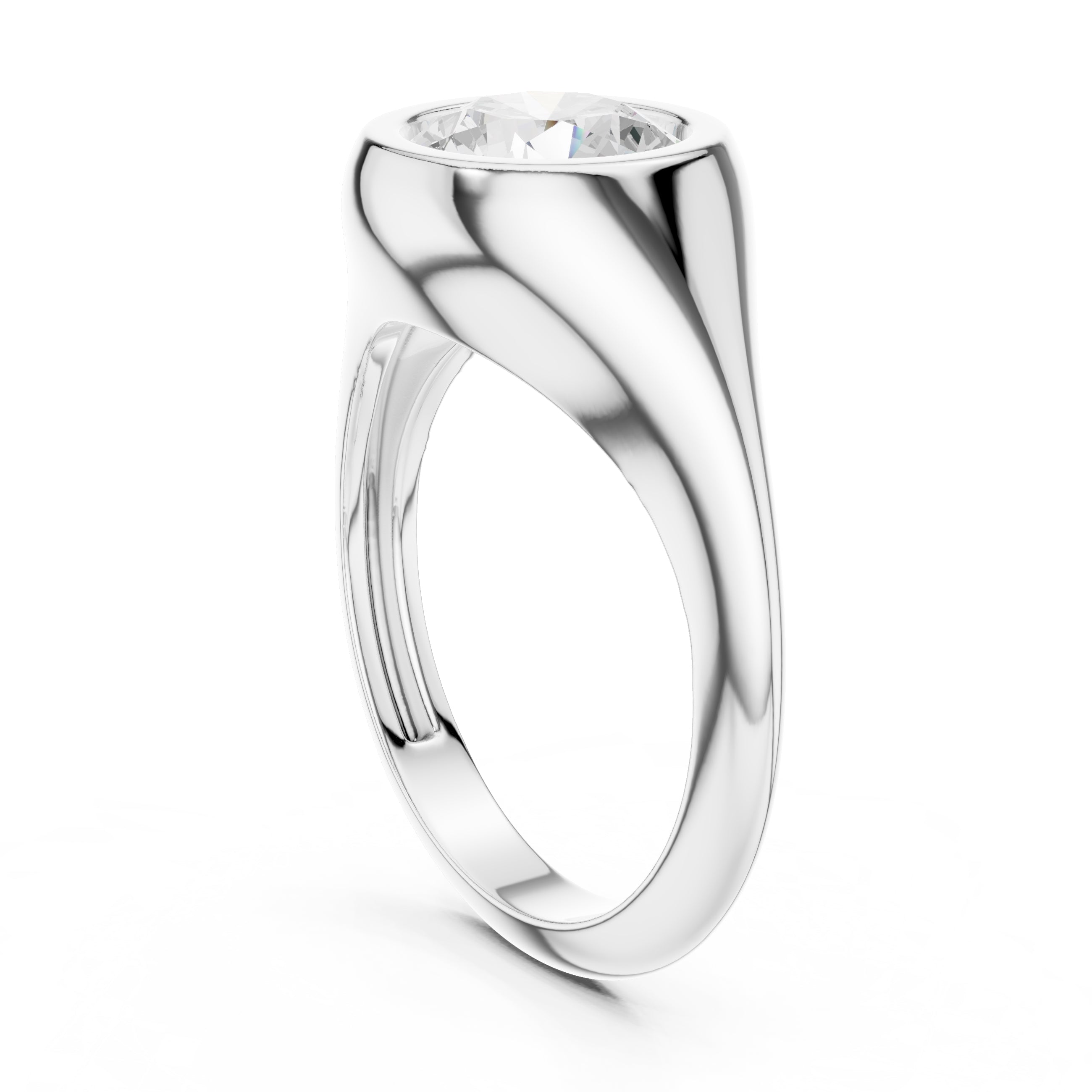 The Fortress Setting 2ct White Gold Round