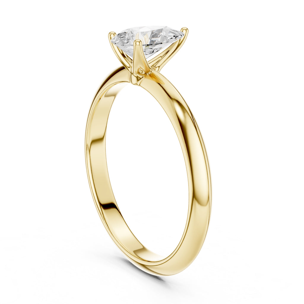 The Signature Four-Prong Solitaire 1ct Yellow Gold Pear