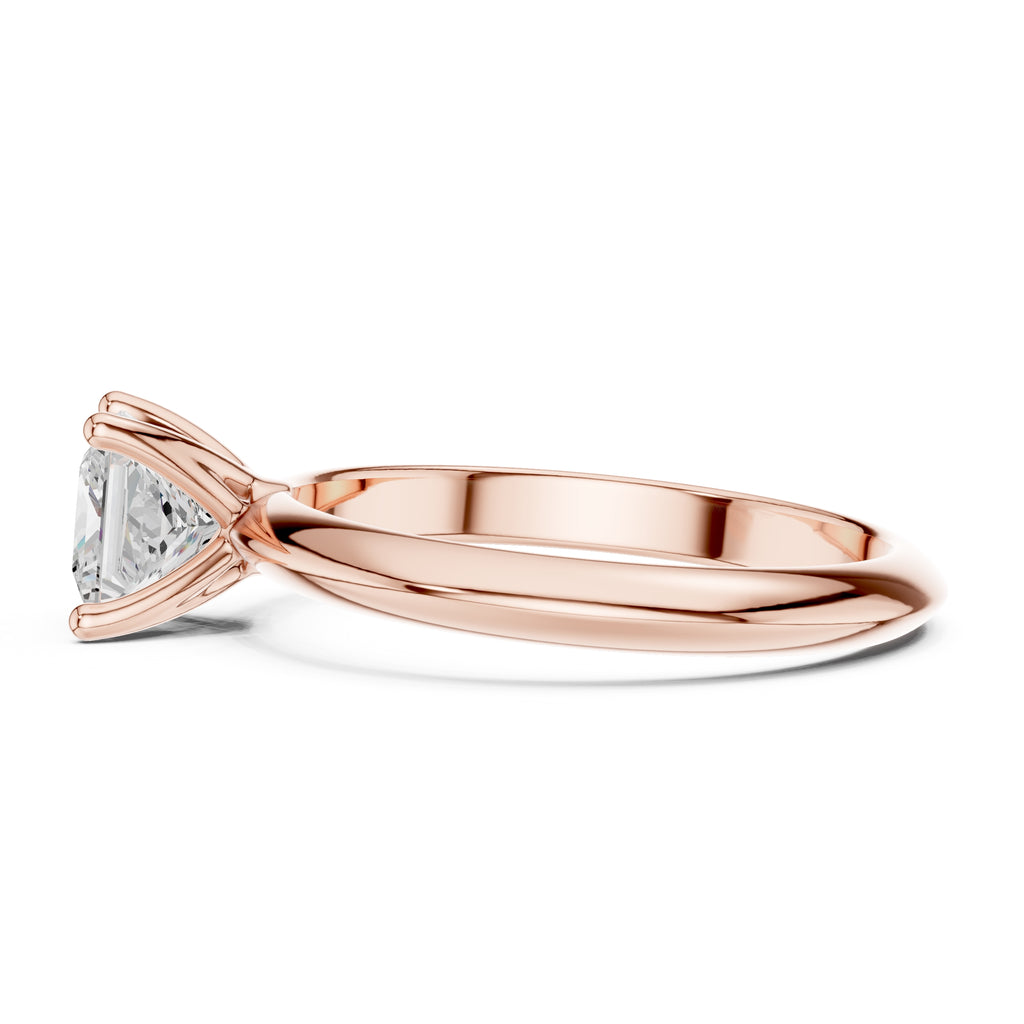The Signature Four-Prong Solitaire 1ct Rose Gold Princess