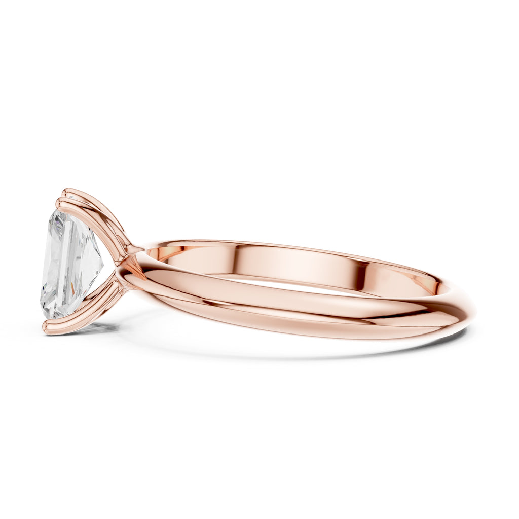 The Signature Four-Prong Solitaire 1ct Rose Gold Radiant