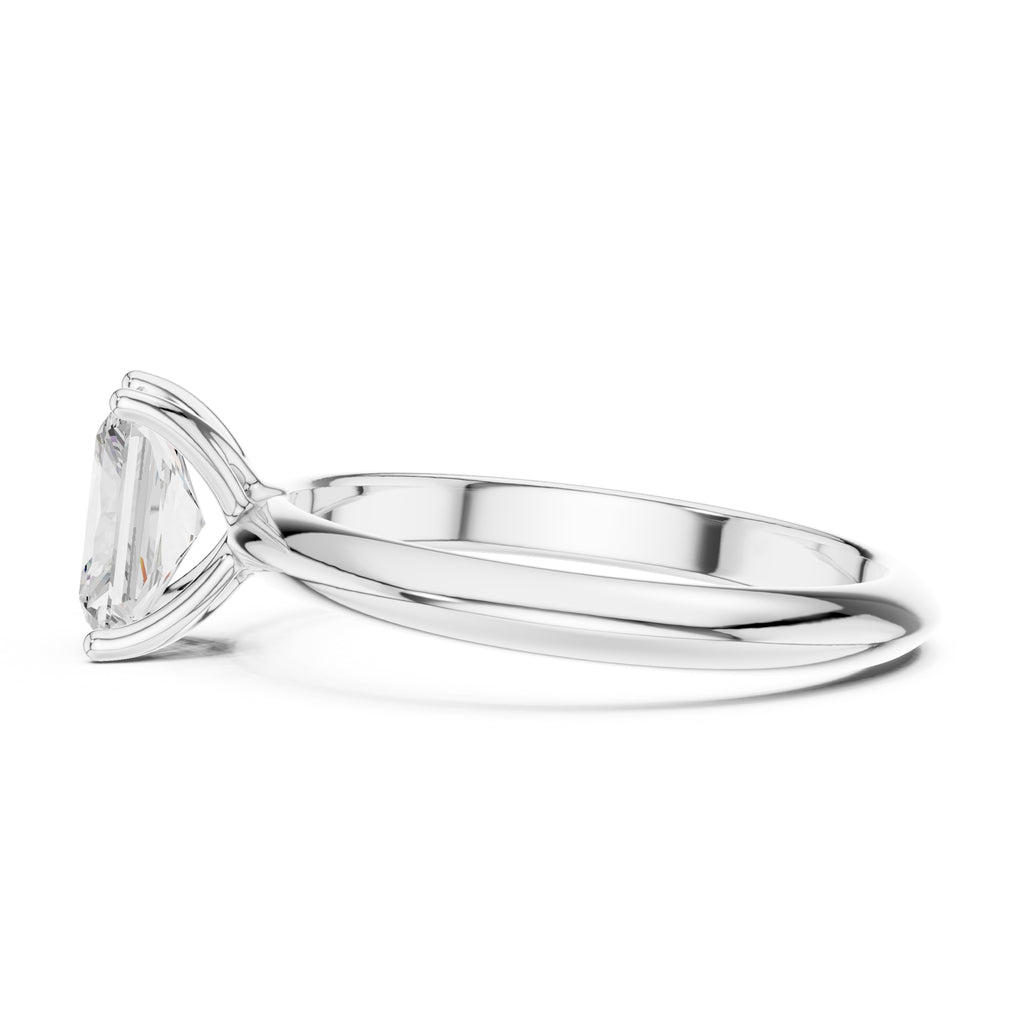 The Signature Four-Prong Solitaire 1ct White Gold Radiant