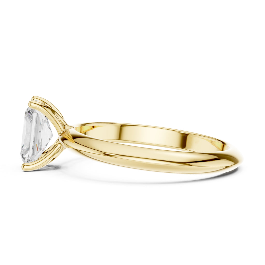 The Signature Four-Prong Solitaire 1ct Yellow Gold Radiant