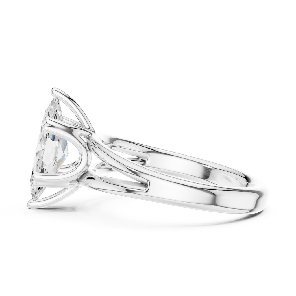 The Open Frame Ring 2ct White Gold Marquise