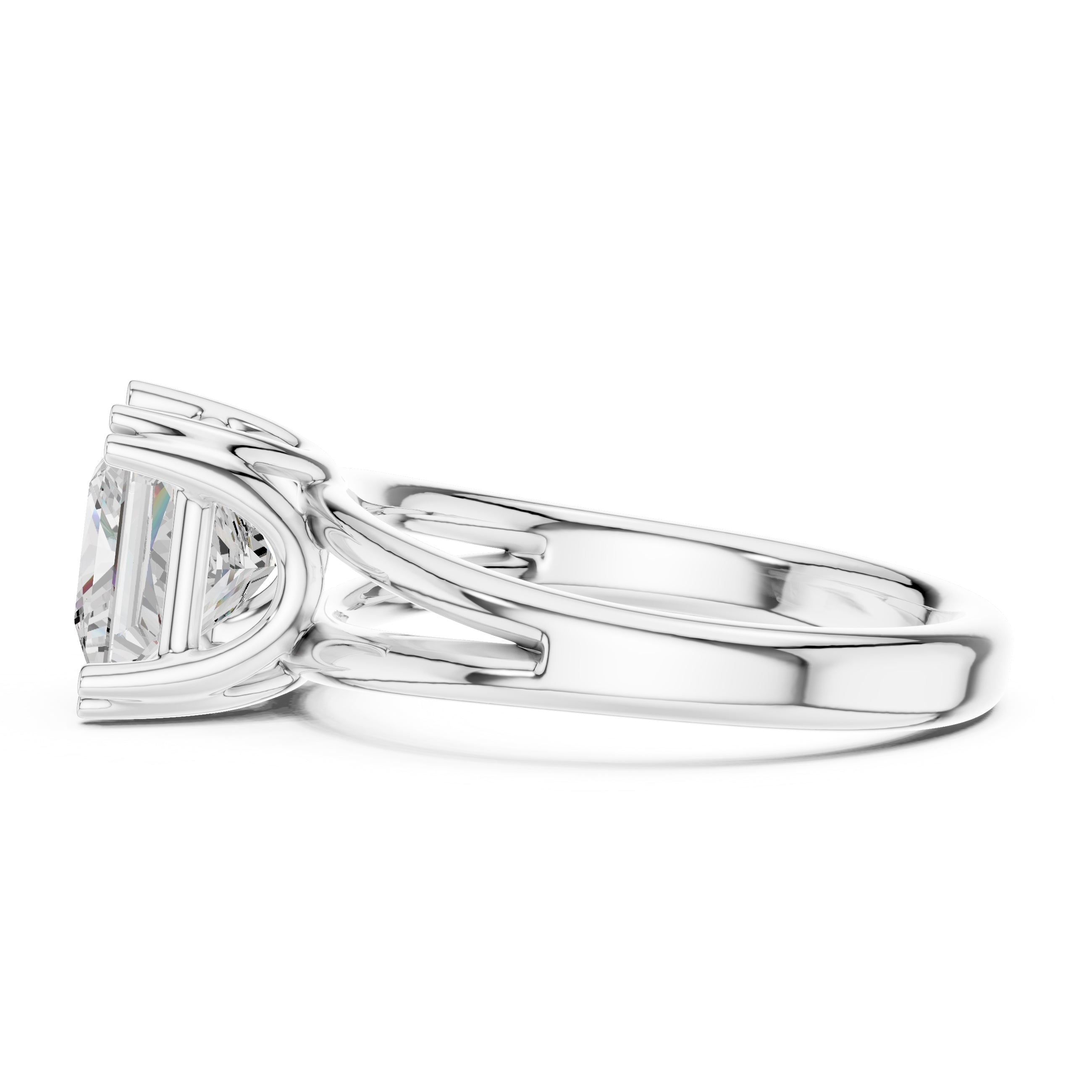 The Open Frame Ring 2ct White Gold Princess