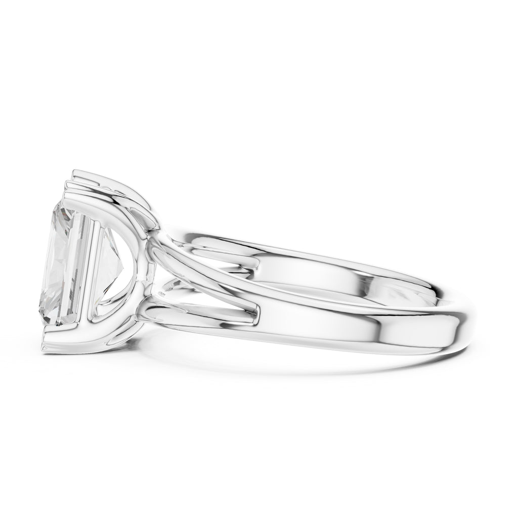 The Open Frame Ring 2ct White Gold Radiant