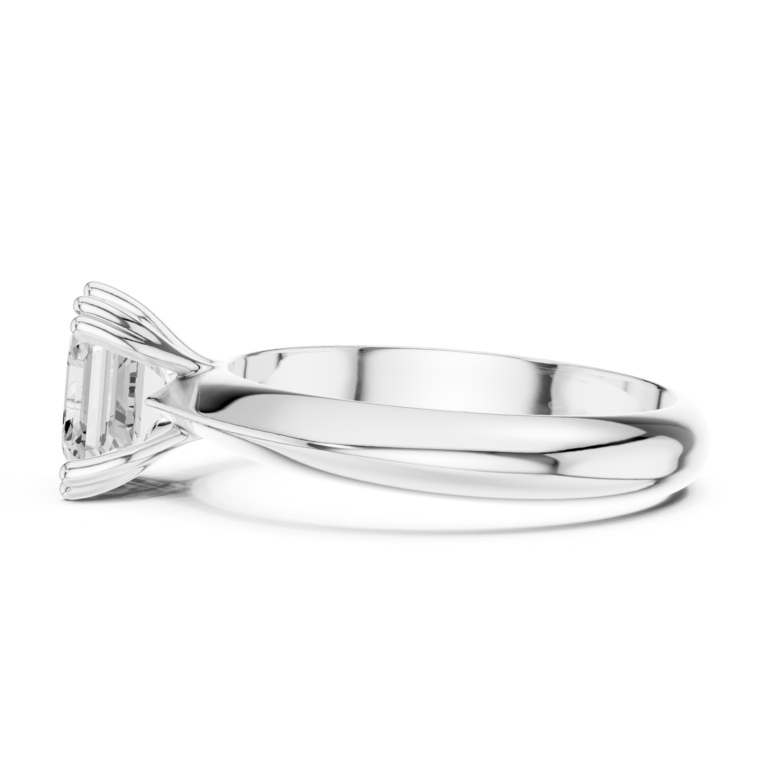 The Twin-Claw Classic Ring 1.5ct White Gold Asscher