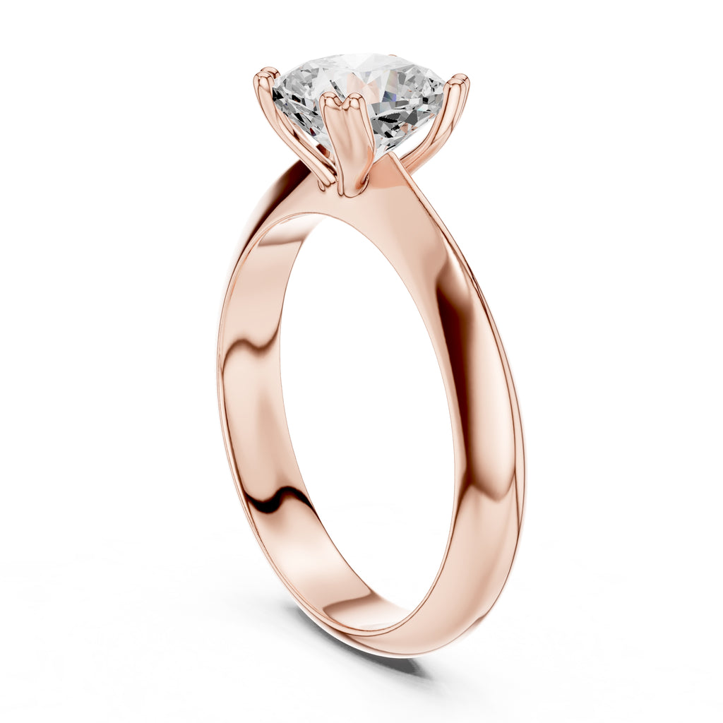 The Twin-Claw Classic Ring 1.5ct Rose Gold Cushion