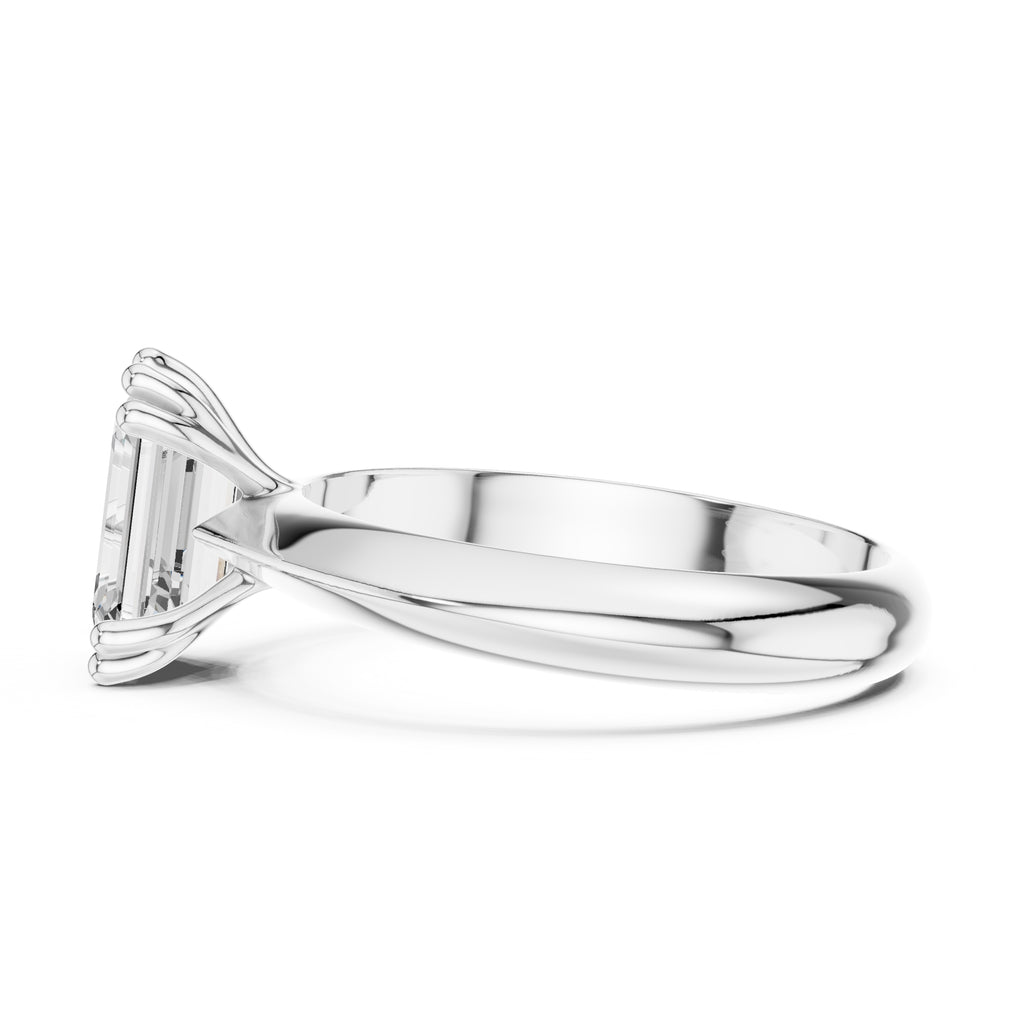 The Twin-Claw Classic Ring 1.5ct White Gold Emerald