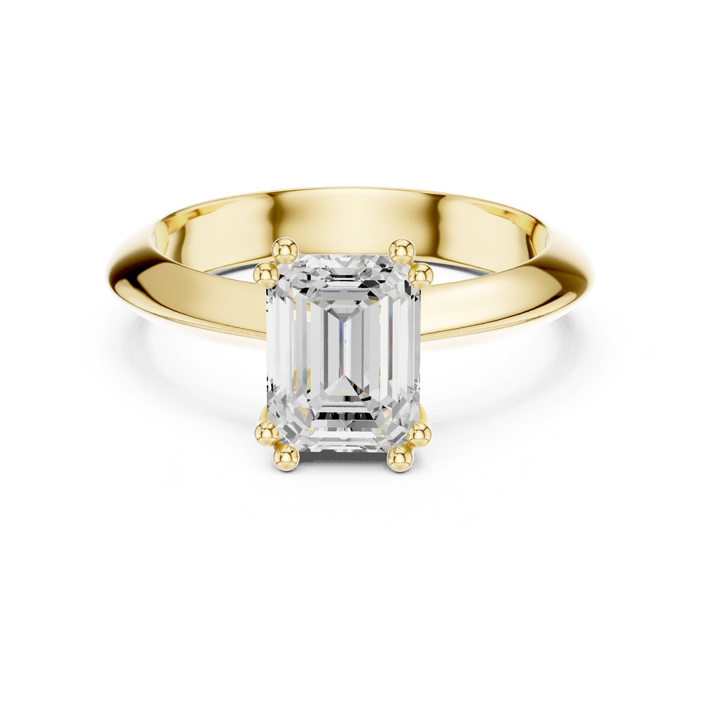 The Twin-Claw Classic Ring 1.5ct Yellow Gold Emerald