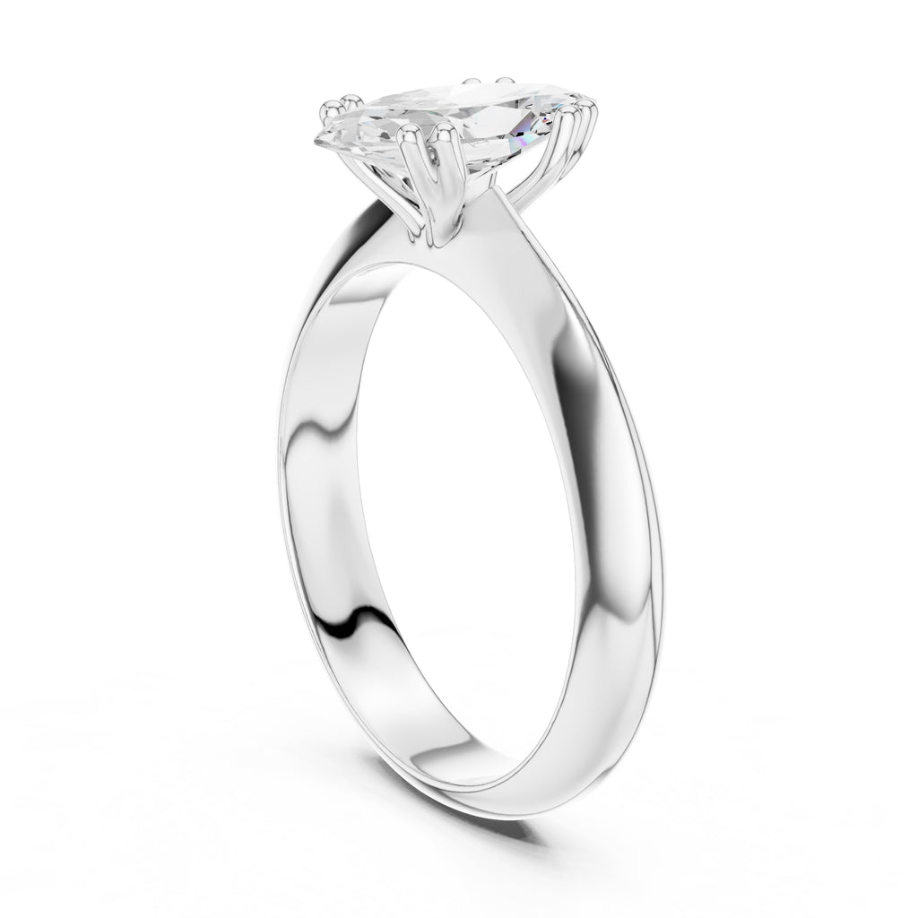 The Twin-Claw Classic Ring 1.5ct White Gold Marquise