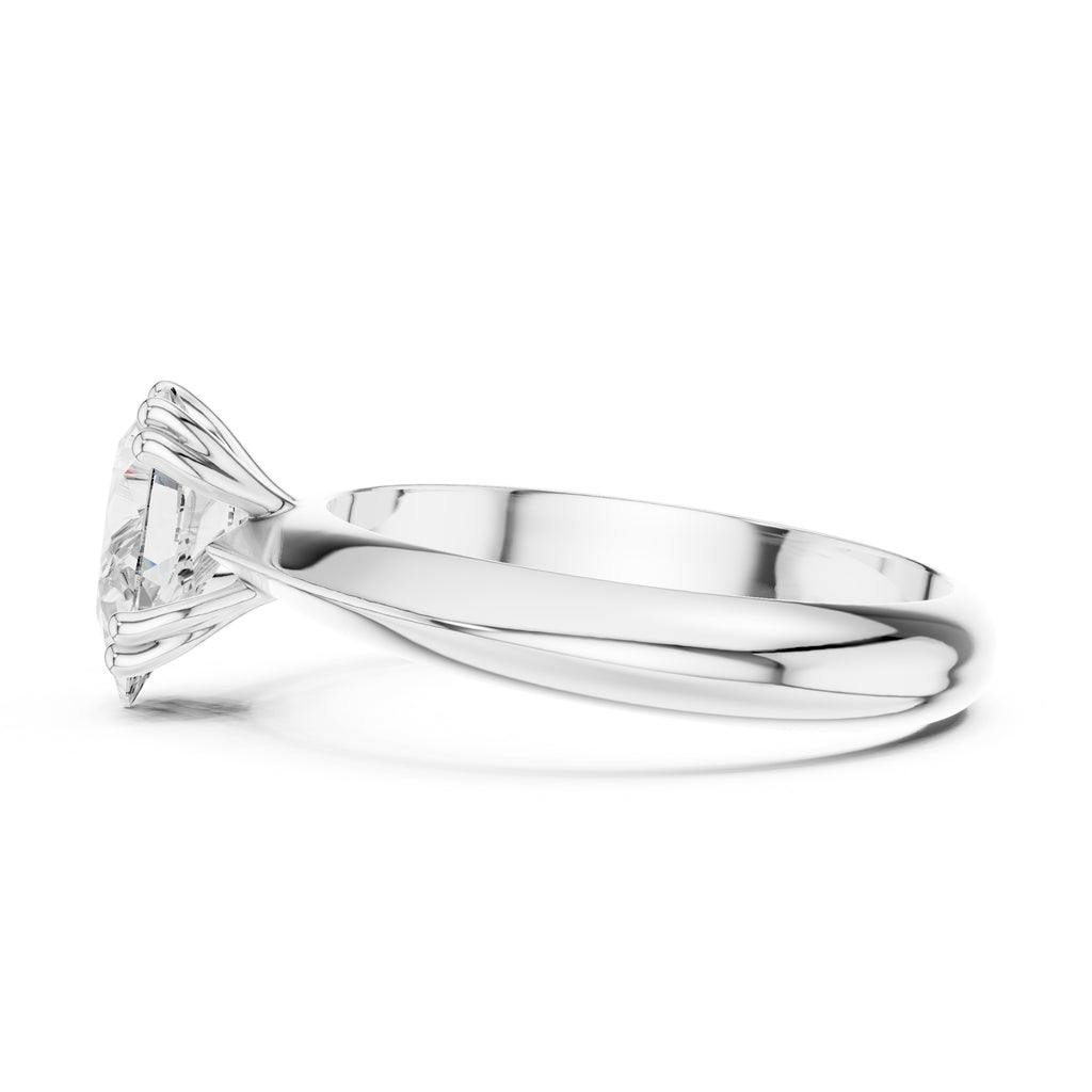 The Twin-Claw Classic Ring 1.5ct White Gold Pear