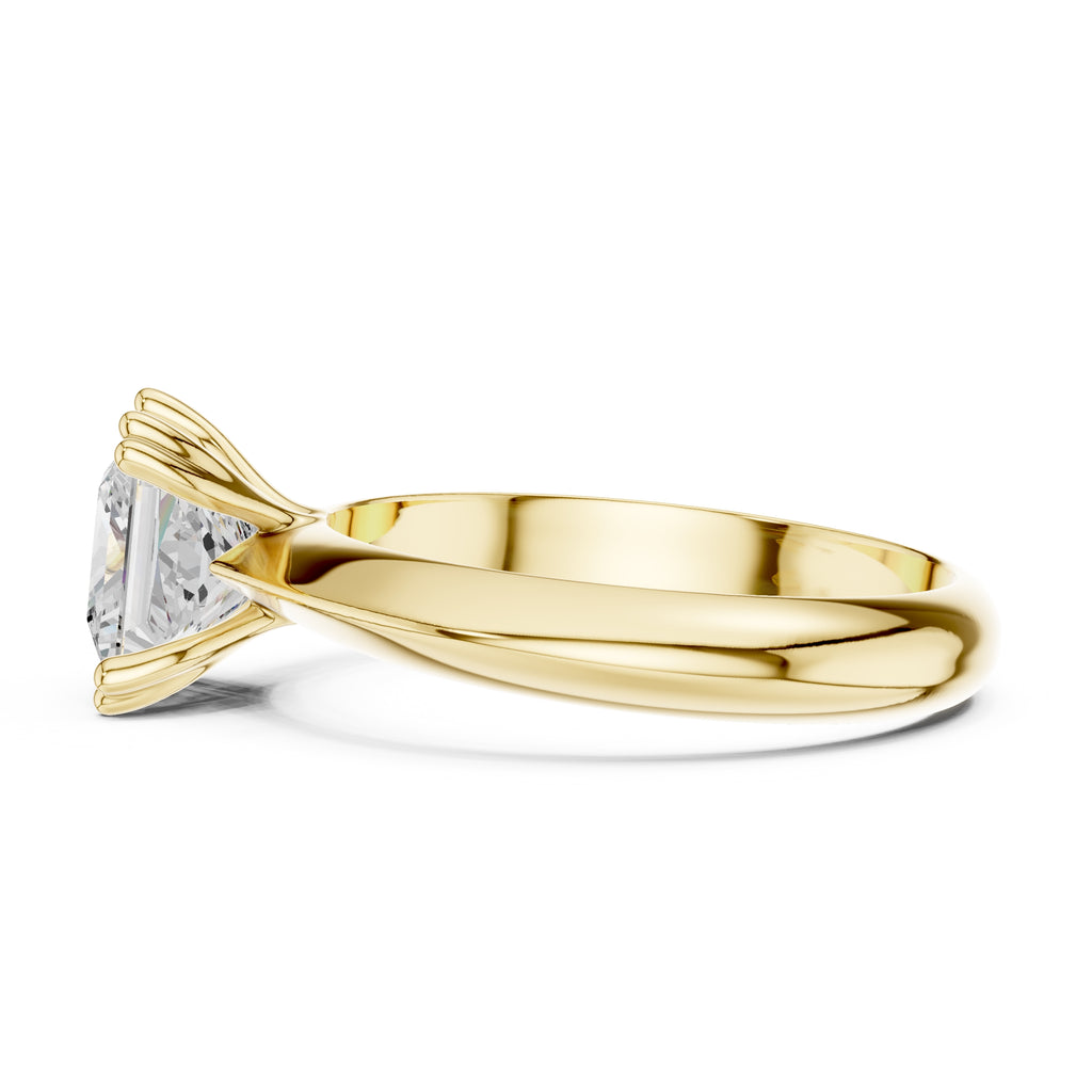 The Twin-Claw Classic Ring 1.5ct Yellow Gold Princess