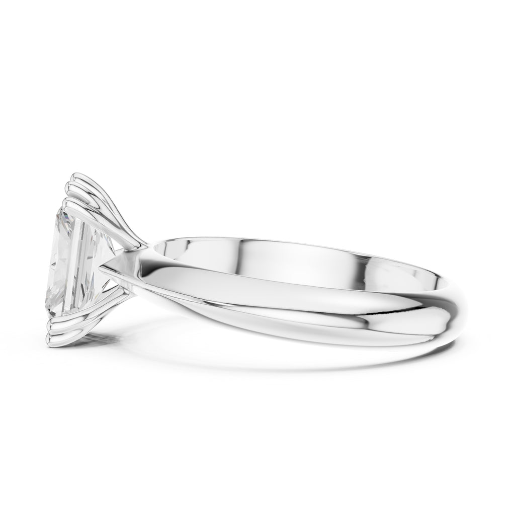 The Twin-Claw Classic Ring 1.5ct White Gold Radiant