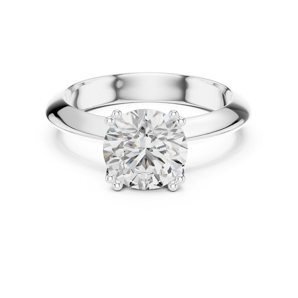 The Twin-Claw Classic Ring 1.5ct White Gold Round