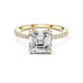 The Petite Brilliance Ring 2.5ct Yellow Gold Asscher