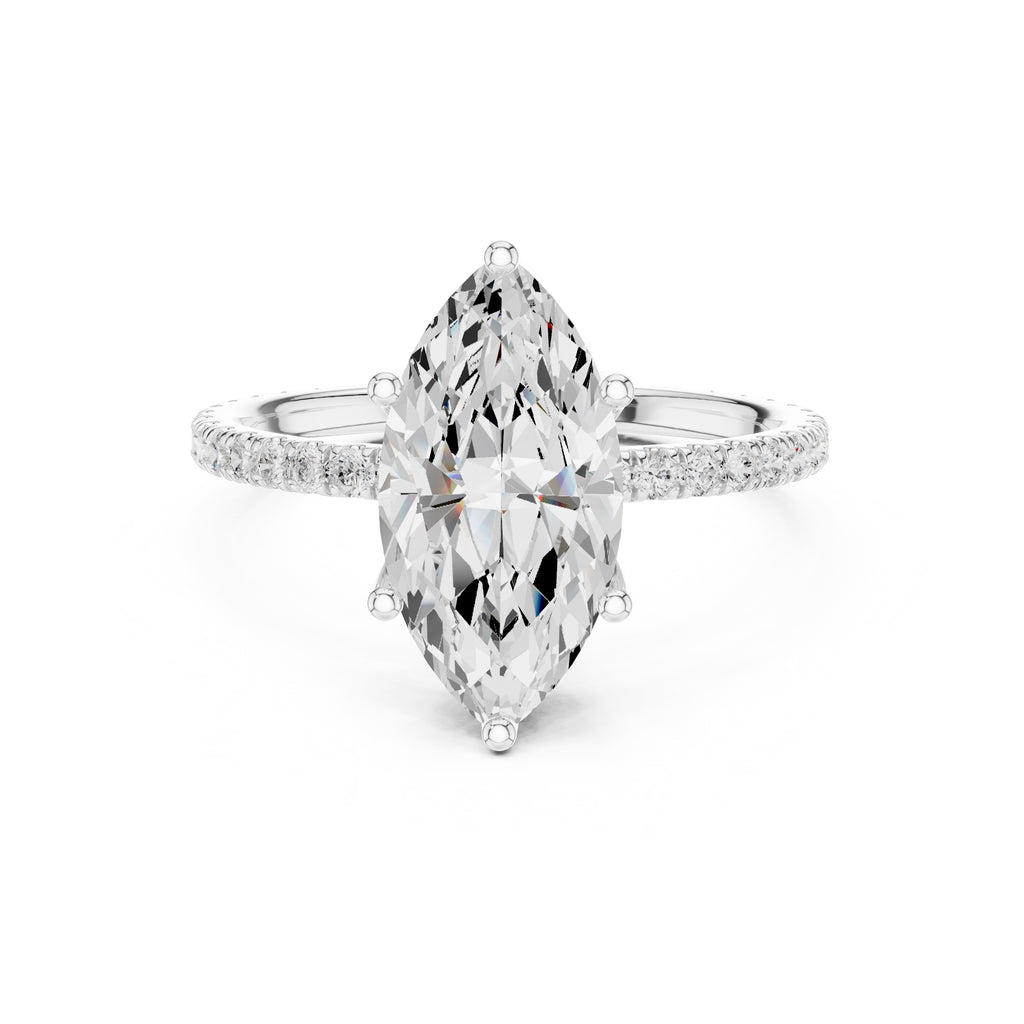 The Petite Brilliance Ring 2.5ct White Gold Marquise