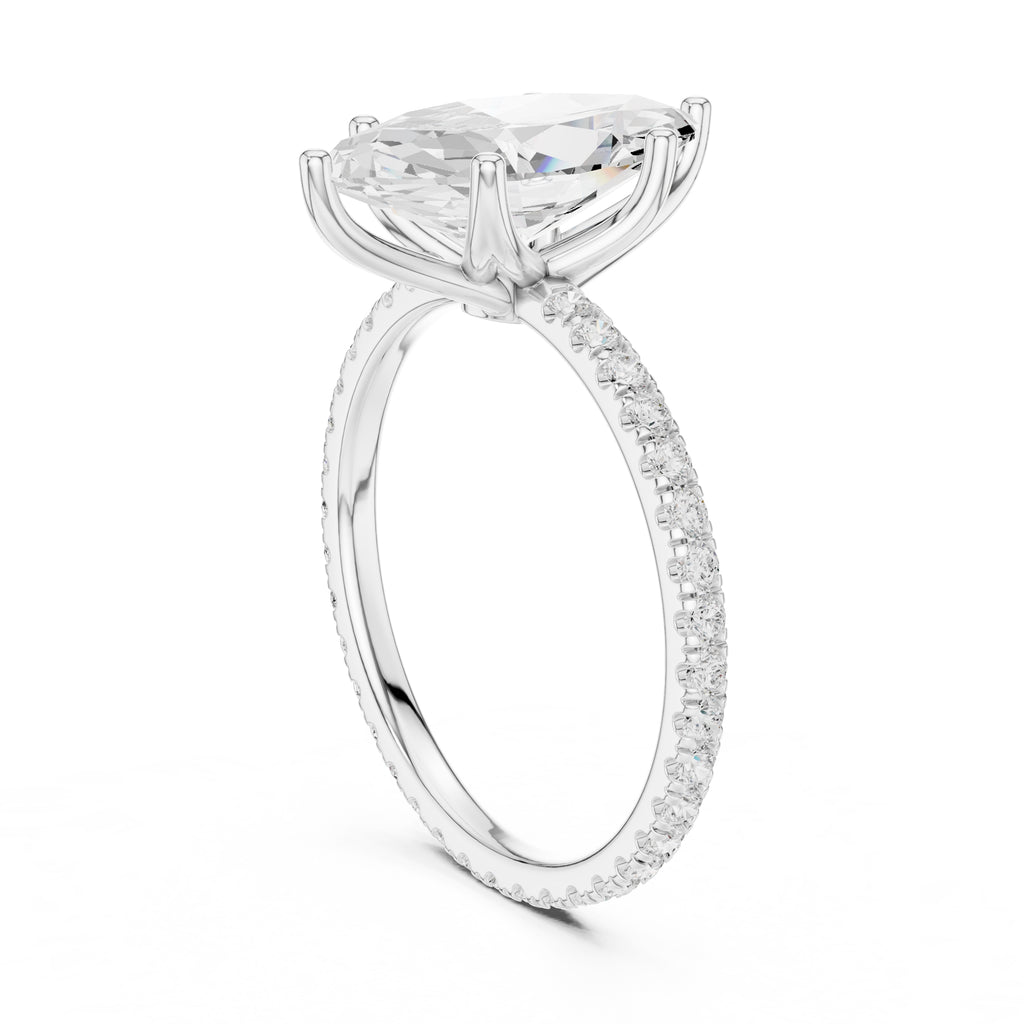 The Petite Brilliance Ring 2.5ct White Gold Marquise