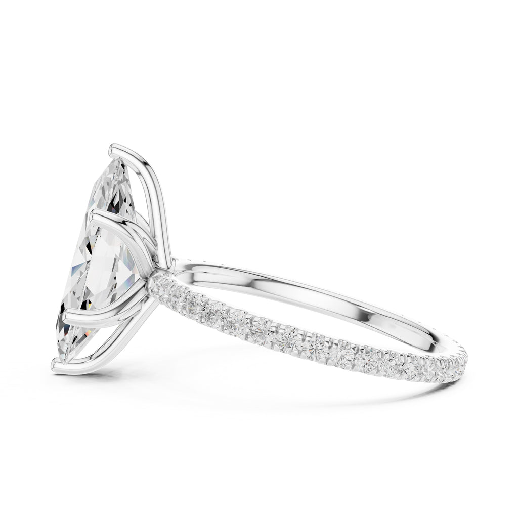 The Petite Brilliance Ring 2.5ct White Gold Marquise