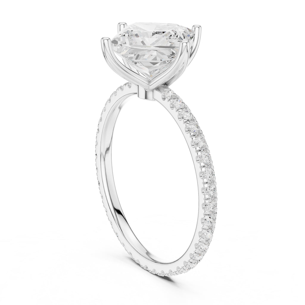 The Petite Brilliance Ring 2.5ct White Gold Princess