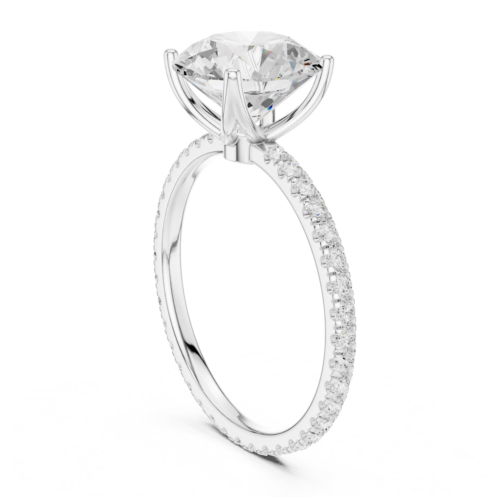 The Petite Brilliance Ring 2.5ct White Gold Round