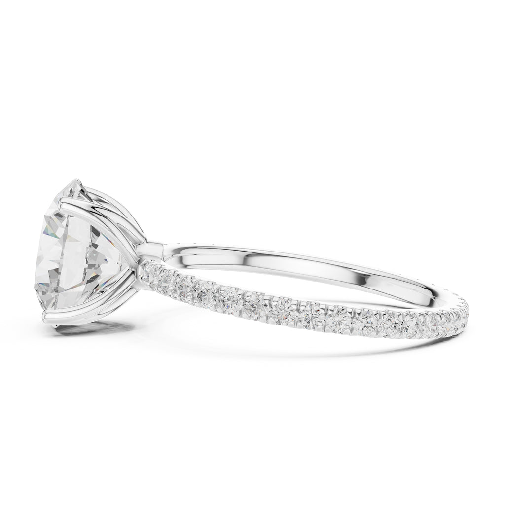 The Petite Brilliance Ring 2.5ct White Gold Round