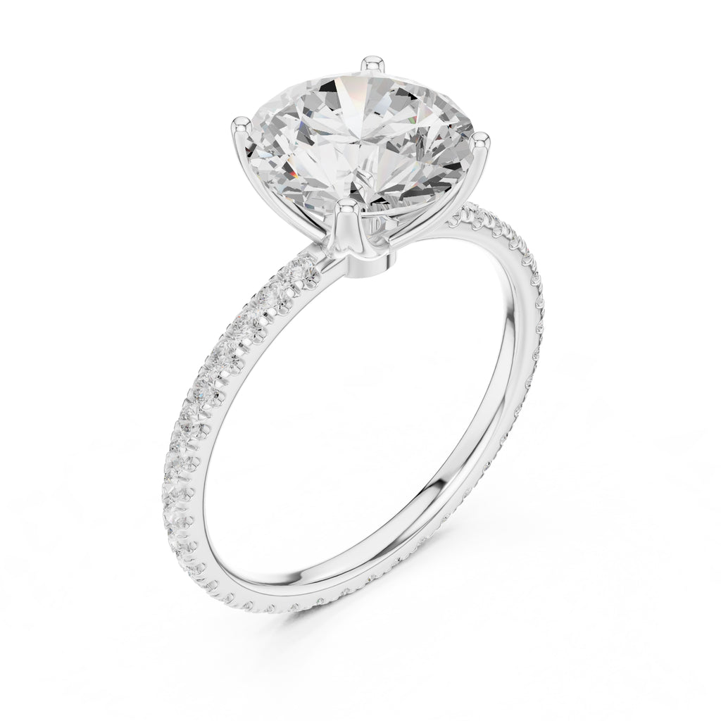 The Petite Brilliance Ring 2.5ct White Gold Round