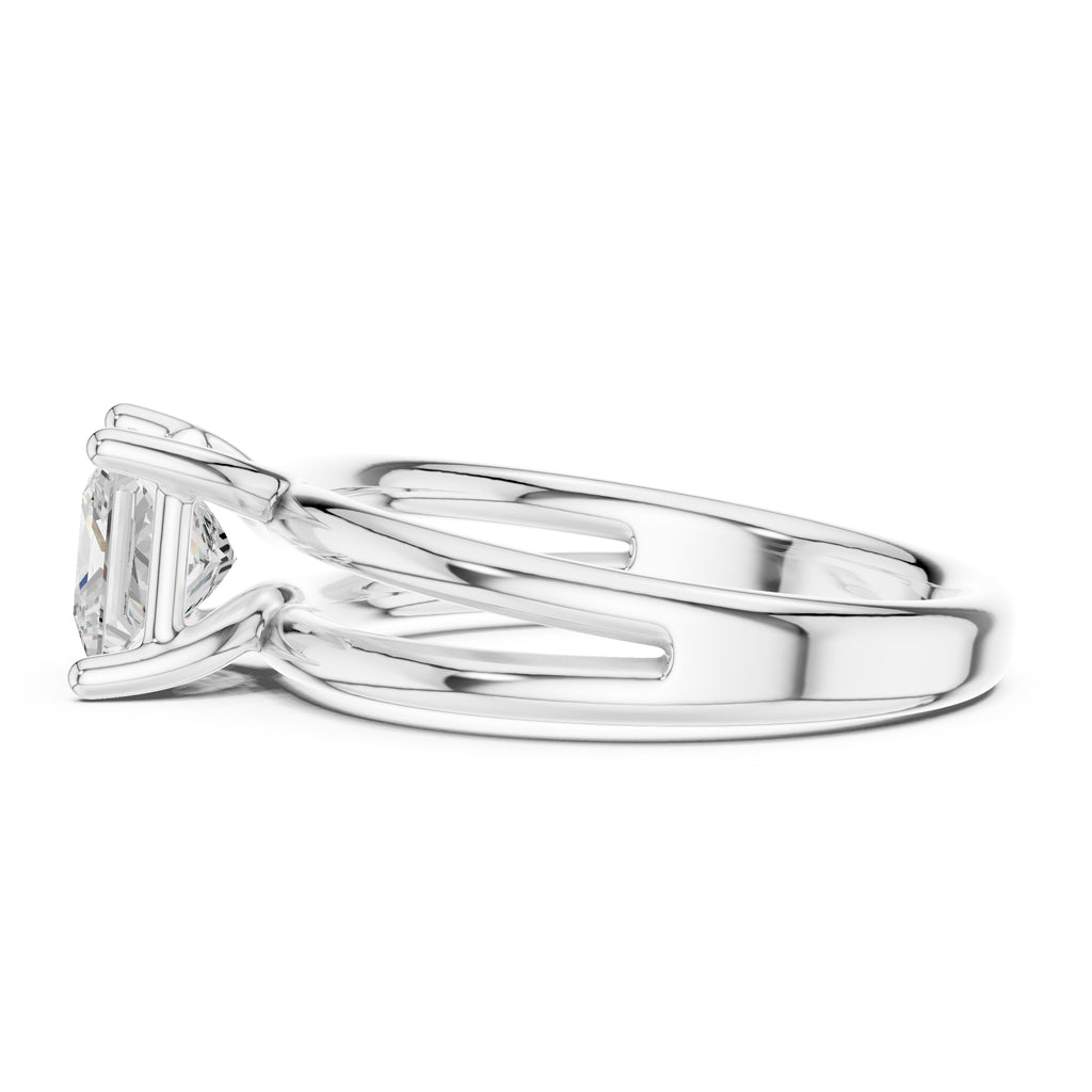The Floating Horizon Ring 2ct White Gold Princess