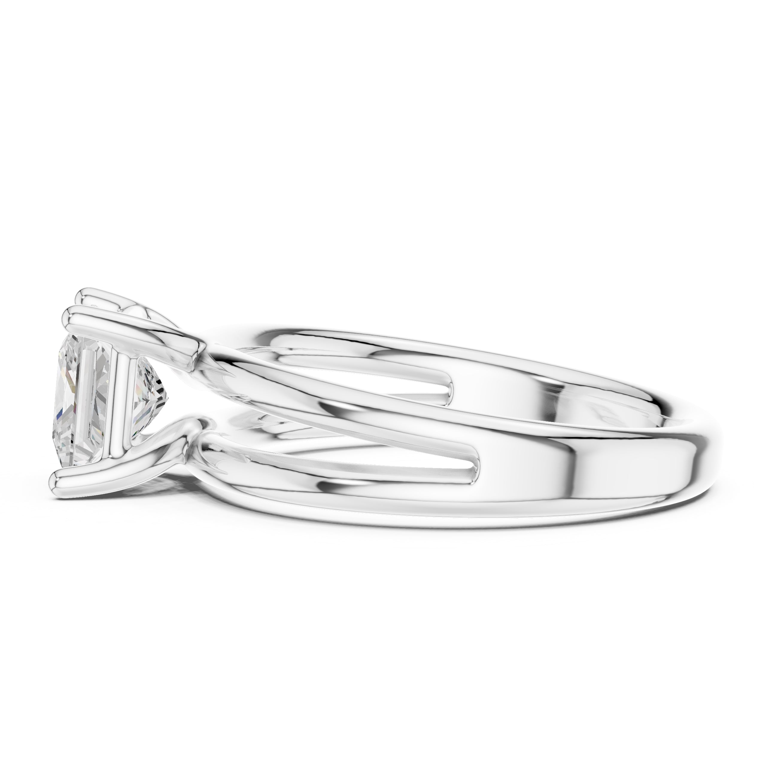 The Floating Horizon Ring 2ct White Gold Princess