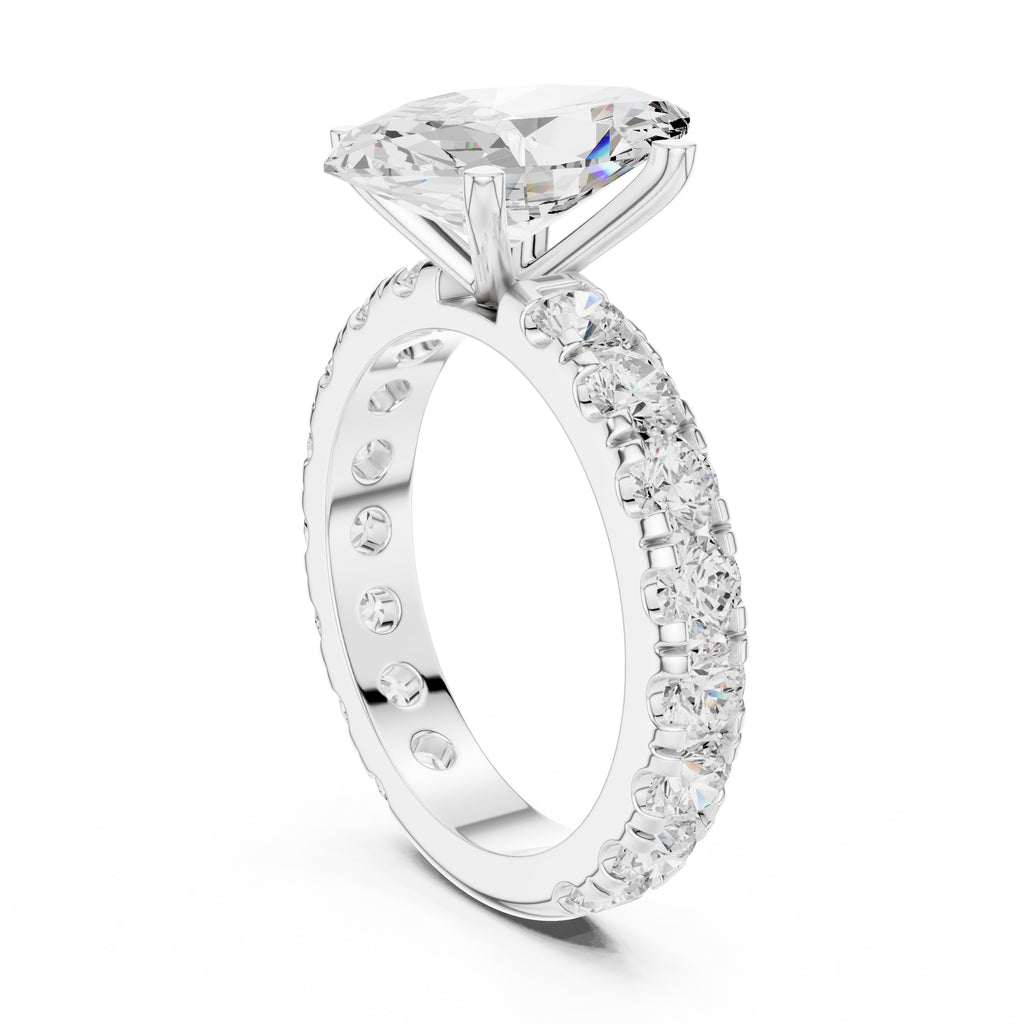 The Majestic Eternity Setting 3ct White Gold Marquise