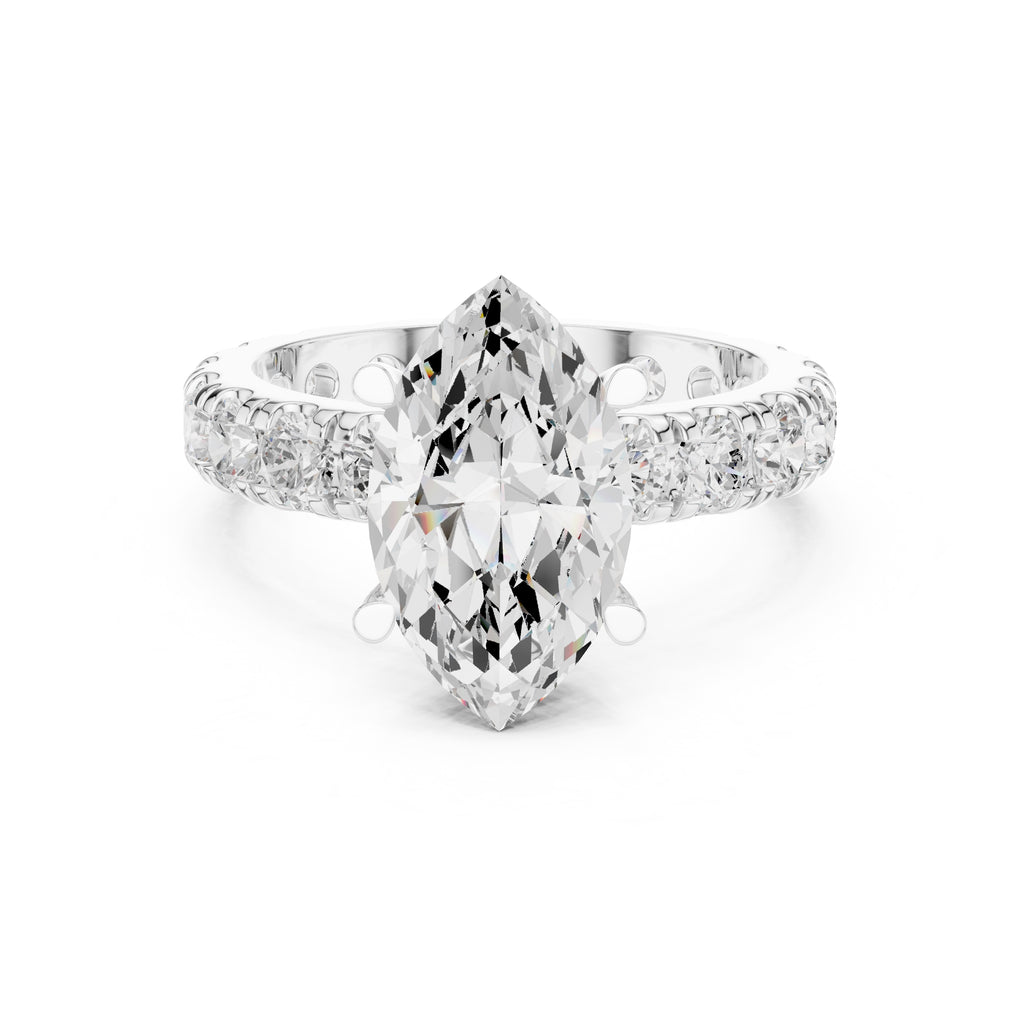 The Majestic Eternity Setting 3ct White Gold Marquise